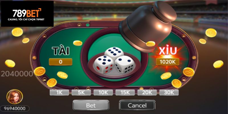 Giao diện tài xỉu trực tuyến với dữ liệu thống kê cầu